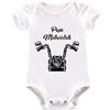 La Ruotante Body neonato in 100% cotone manica corta moto motocross motociclista biker papà regalo nascita tutina (5, 6/12 mesi)