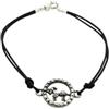 Empress Jewelry Bracciale in argento massiccio 925 Segno zodiacale Ariete con pelle B000233