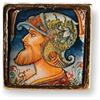 Chapeau Atelier Anello Artigianale con Mattonella in Ceramica di Caltagirone
