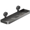 ARMYJY Mensola per doccia con ventosa, senza fori, montaggio a parete, per bagno e cucina (30 cm)