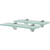 vidaXL Mensole Galleggianti 2 pz in Vetro 30x10 cm 8 mm