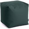 Avalon - Pouf Poggiapiedi CUBO Jazz, Puff Poggiapiedi Divano quadrato, Pouffe Imbottito in Similpelle Resistente e Antistrappo, Comodo e Impermeabile, Made in Italy(50cm-Verde scuro)
