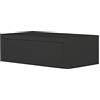 MODULARREDO | LEGOLO MAXI Mensola da Muro con Cassetto, Comodino Sospeso, Mensola da Parete, 45x14.3 p23.7 cm, Nero - Made in Italy