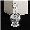 DLM Bomboniere DLM-31789 (Kit 6 Pezzi) Portafoto Memo Clip Icona Fiore con Cuore in Cristallo e Battesimo Fonte Battesimale Segnaposto bomboniera