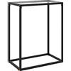 vidaXL Tavolo Consolle Trasparente 60x35x75 cm in Vetro Temperato