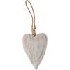 matches21 HOME & HOBBY matches21 Cuore in legno da appendere con cordino, decorazione a forma di cuore, decorazione da appendere, in legno, bianco, 1 pezzo, 10 x 2 x 15 - 30 cm