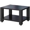 Generic Rack Audio Da Studio Professionale A 1/2/3/4 Ripiani Supporto Per Apparecchiature Audiovisive Robusto Mobiletto Per Amplificatori, Per Ricevitori AV Hi-Fi Apparecchiature(Black,60*48*37.5cm(2Tier))