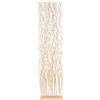 DESIGN DELIGHTS Bello PARAVENT Wave | Legno di salice, 170x40cm (HxP) | Schermo Fatto di Rami di salice, divisorio per Ambienti, Parete divisoria, Muro divisorio | Colore: Sbiancato