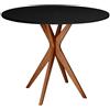 RAGABA JUBI Tavolo da pranzo rotondo 80 cm rovere nero