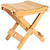 Mokyler Sgabello pieghevole, in legno massello, sgabello pieghevole, portatile, per uso domestico, gioco e pesca, funziona in stanze e giardino (29 x 28 x 25,9 cm)