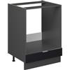 Vicco Mobile per forno da incasso Fame-Line, Nero rigato, 60 cm senza piano di lavoro, per la combinazione con altri moduli della serie Fame-Line