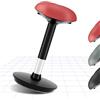 FLEXISPOT Wobble Sgabello rimanere attivo Esercizio sedia da ufficio incoraggiare il movimento Sedile regolabile in altezza per lavorare confortevole/in piedi scrivania sgabello posatoio rosso