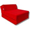 Natalia Spzoo Materasso futon pieghevole lunghezza 160 cm in diversi colori (rosso)