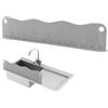 Generico Sink Splash Guard | 19.6x3.9 Pollici Paraspruzzi Lavello Cucina | Paraschizzi Lavandino Cucina con Ventosa Alto Assorbimento | Tappetino Protettivo per Lavelli Che Mantiene Piano Lavoro Asciutto