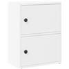 VidaXL Libreria Bianca 40x24x52 cm in Legno Multistrato, Armadio di Stoccaggio, Libreria Rack, Scaffale di Stoccaggio