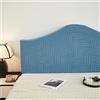 Chickwin Copertura per Testiera Letto, Onda Jacquard Copertura Testiera Letto Antipolvere Universale Copri Testata Elastica Letto Singolo Matrimoniale Una Piazza e Mezza (180cm,Blu)