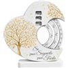 Regalami Bomboniera Calendario Perpetuo Albero della Vita - Calendario Infinito con Ruote Girevoli 12x12 cm - Bomboniera Completa