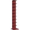 STCERY Libreria A Colonna Verticale, Moderna Invisibile In Metallo A Torre, Scaffale Verticale A 9 Livelli, Design Da Terra, Per Camera Da Letto E Soggiorno(Red)