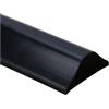 ZLYJQAQ Barriera Doccia Ferma Acqua Walk in,Striscia Barriera Doccia Autoadesiva in Silicone per Soglia Acqua,Barriera Ferma Acqua per Box Doccia,Bordo per Piatto Doccia a Pavimento (160cm,Nero)