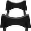 ZUNOXAZ Supporto per Botte di Rovere da 3 Litri in Legno Rosso Scuro, Base Portabottiglie da Terra Stabile per Distributore di Bevande, Espositore per Vino e Brocche Multifunzione