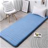 Generic Materasso da pavimento giapponese, portatile, arrotolabile, futon, per dormitorio, spesso, pieghevole, per studenti, beige, 80 x
