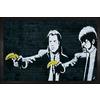 1art1 Banksy Vincent E Jules, Pistole Banane Zerbino 60x40 cm