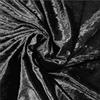 Russo Tessuti Tessuto Abbigliamento Moda Baby Ciniglia Velluto Cinigliato Elastico 100x150cm-Nero