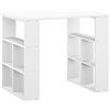 Vicco Scrivania con ripiani Arwen, Bianco, 90 x 60 cm, con ripiani aperti per appoggio laterale