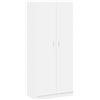 vidaXL Armadio Compatto Elegante Robusto con Scomparto e Asta Arredo Guardaroba Appendiabiti Organizer Casa Bianco 90x52x200 cm in Truciolato