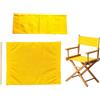 Cansybil Coprisedia di ricambio per sedia da regista, pieghevole, in tela, kit di copertura per sedia da regista, nero, 53,8 cm di lunghezza x 40,9 cm di larghezza x 1 cm di altezza (giallo)