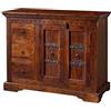 MASSIVMOEBEL24.DE OXFORD #408 Credenza in legno di acacia - laccato/nougat 106x50x85