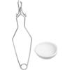 Gatuida Kit Crogiolo per Scioglimento Metalli e Gioielli, in Acciaio e Quarzo, Resistente all'Usura, per Lavorazione Domestica