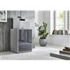 BMG Möbel Armadio per stampante Office Edition con 2 ante, 2 ripiani, mobili da ufficio, altezza 74 cm (grigio chiaro/antracite)