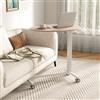 RELAX4LIFE Tavolino da Letto per PC, Scrivania Mobile Regolabile in Altezza, Ruote Bloccabili, Tavolino Salvaspazio per Ufficio e Casa, Portata Max 75KG, 76 x 50 x 74-108 cm