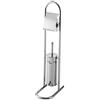 Bisk Scopino WC Con Portarotoli Basic cromo
