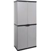 Mongardi Armadio Spogliatoio a 2 Ante - 68x39,5x168h cm - Per Interni ed Esterni - Facile da Montare - Senza Attrezzi - Resistente agli Agenti Atmosferici - Porte Lucchettabili - Plastica Riciclabile