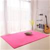 Generic Tappeto Salotto Pelo Corto Monocolore Design Moderno Antiscivolo Facile da Pulire Tappetino Morbido di Grandi Dimensioni per Soggiorno, Camera da Letto, Sala(Rose Red,100x160cm)