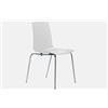 Grandsoleil Upon Lollipop Mite - Sedia trasparente, 53 x 48 x 82 cm, colore: Bianco lucido