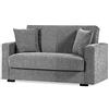 Arredo Stock Divano letto in tessuto grigio con cassettone contenitore e cuscini (2 posti)