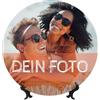 RKXGiftopia Piatto Artistico Personalizzabile - in Ceramica Bone China, Piatto in Ceramica Personalizzato con Stampa e Supporto - Idea Regalo per casa o Studio - 7in/18cm