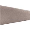 DHOME Testata in similpelle o tessuto AQUALINE Testata imbottita liscia Testata letto di lusso (Tessuto Terra, 160cm (Lits 150/160))