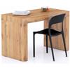 Mobili Fiver, Tavolo da pranzo Evolution 120x60, Rovere Rustico con Due Gambe, per 4 persone, Tavolo Da Pranzo Moderno Cucina, Made in Italy