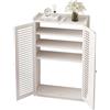 Generic Mobilettos Nascondi Router Materiale di Bambù Addensato Design Cavo Archiviazione Multipla Armadio per Router in Legno per La Decorazione Della Parete(White,59 * 25 * 97cm)