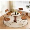 Chleby 4 Sedia Pieghevole Sedia Visitatore Sedia Pieghevole Imbottita in Tessuto Sedia da pranzo pieghevole Sedie pieghevoli sono adatte per cucina, interno, esterno, sala conferenze Rosso marrone