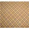 Russo Tessuti Telo Tessuto Arredo Cotone Cucito Creativo Scozzese Tartan Quadri 270x280cm-Giallo