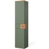 Vicco Armadio per il bagno Eden, Verde, 40 x 184.2 cm con 2 ante e 1 cassetto, ampio spazio per gli utensili da bagno