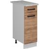 Vicco Mobiletto base per cucina R-Line, Rovere dorato, 30 cm