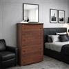 Linea Azzurra Settimino Maxi Cassettiera Camera da Letto in Legno Nobilitato Melaminico 7 Cassetti rinforzati Guide Metalliche 127x76x41cm Made in Italy
