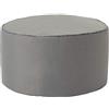 Lumaland Pouf Poltrona Sacco Sgabello | 45cm x 25cm Tavolino Indoor/Outdoor | Con riempimento flessibile in EPS [Grigio Argento]