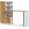 Vicco Scrivania Tomy, Rovere bianco/dorato, 150 x 59 cm, con ripiani aperti per una conservazione organizzata